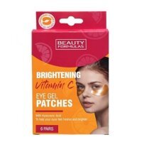 BEAUTY FORMULAS Żelowe płatki pod oczy z witaminą C, 6 sztuk