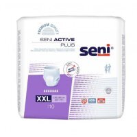 SENI ACTIVE PLUS Elastyczne majtki chłonne XXL, 10 szt.
