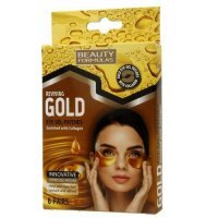 BEAUTY FORMULAS Złote żelowe płatki pod oczy, 6 sztuk