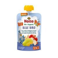 HOLLE Bio Organic Mus owocowy gruszka, jabłko i jagoda z owsem, 100g