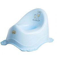 MALTEX Nocnik z gumkami antypoślizgowymi ZEBRA, jasno niebieski