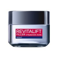 L'OREAL Revitalift Filler 40+ Krem przeciwzmarszczkowy na noc z kwasem hialuronowym, 50ml