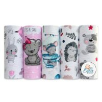 EGA KIDS Pieluszki flanelowe 70x80cm zestaw nr 1, 5 szt.