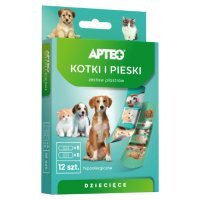 APTEO CARE Plastry dla dzieci kotki i pieski, 12 szt.