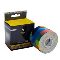 YellowTAPE Taśma do kinesiotapingu 5cm x 5m tęczowy abstrakt