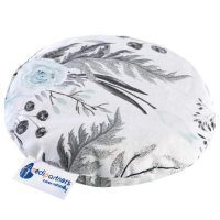 MEDI PARTNERS Termofor z pestek wiśni dla dzieci, kwiaty szare