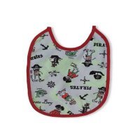 Akuku Śliniak wiązany mały Pirat czerwony A1640, 1 szt.