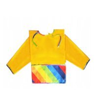 Libra-Babies Winylowy fartuszek z rękawami i kieszenią wodoodporny rozmiar S żółty