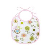 Akuku Śliniak wiązany mały Kwiaty różowy, 1szt.