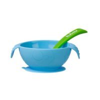 B.BOX Silikonowa miseczka z przyssawką i łyżeczką Ocean Breeze