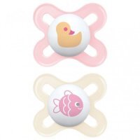 MAM Smoczek uspokajający silikonowy Original Start 0-2 Sealife girl, 2 szt.