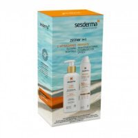 SESDERMA Zestaw REPASKIN Spray Fotoprotector SPF50+, 200ml + C-VIT Rozświetlające Mleczko do ciała, 250ml