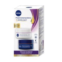 NIVEA Zestaw Przeciwzmarszczkowy modelujący krem na noc 65+, 50ml + krem na dzień 65+, 50ml
