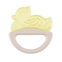 CANPOL BABIES Gryzak elastyczny z grzechotką żółta kaczka 13/107, 1szt.