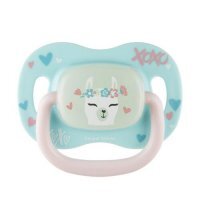 CANPOL BABIES Smoczek silikonowy symetryczny Exotic 18m+ Lama 34/922