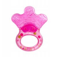 CANPOL BABIES Gryzak wodny z grzechotką "Łapka" różowy 56/136