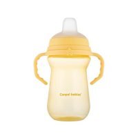 CANPOL BABIES Kubek niekapek z silikonowym ustnikiem FirstCup, 250ml 56/615_yel