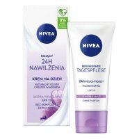 NIVEA 24h Nawilżenia Kojący krem na dzień SPF15, 50ml