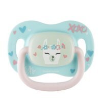 CANPOL BABIES Smoczek silikonowy symetryczny Exotic 0-6m Lama 34/920