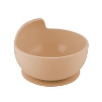 CANPOL BABIES Silikonowa miseczka z przyssawką beżowa, 330ml