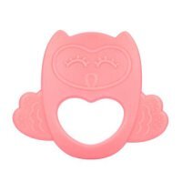 CANPOL BABIES Gryzak silikonowy różowy SOWA 51/003