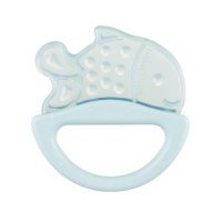 CANPOL BABIES Gryzak elastyczny z grzechotką niebieska ryba 13/107, 1szt.