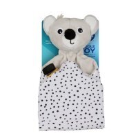 CANPOL BABIES Przytulanka kocyk z zawieszką do smoczka BabiesBoo 68/087