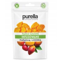 Purella Superfoods Mango suszone, infuzowane marakują i sokiem z limonki, 55 g