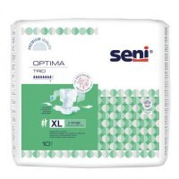 SENI OPTIMA TRIO X-LARGE Pieluchomajtki z pasem biodrowym, 10 sztuk