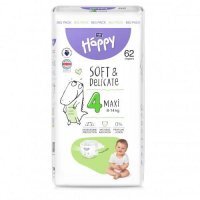 Bella Baby Happy Soft & Delicate Maxi 4 Pieluszki 8-14kg, 62szt.