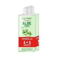 EQUILIBRA Aloesowy Tonik do twarzy, 2x200ml