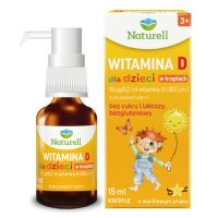 Naturell Witamina D dla dzieci w kroplach, 15 ml