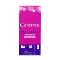 CAREFREE Plus Large Wkładki higieniczne świeży zapach, 20 sztuk
