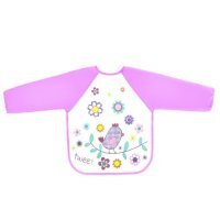 BOCIOLAND Śliniak ceratowy rękawek Ptaszek 6m+