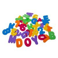 BOCIOLAND Piankowe literki i cyferki naklejki, 36szt.