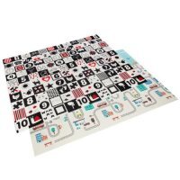 BOCIOLAND Składana mata piankowa kontrastowa 150x200cm Miasto