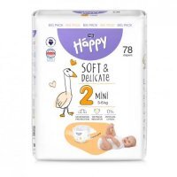 Bella Baby Happy Soft & Delicate Mini 2 Pieluszki 3-6kg, 78szt.