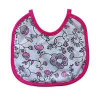 AKUKU Śliniak wiązany mini szaro-różowy A1600