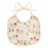 AKUKU A1640 Śliniak wiązany mały beżowo-żółty, 1 szt.