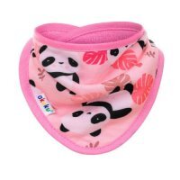 AKUKU Śliniak-apaszka, panda różowa A1511