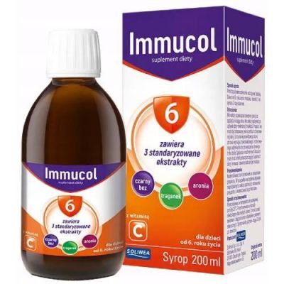 IMMUCOL 6 z tragankiem syrop 200 ml