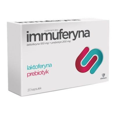 Immuferyna Laktoferyna + Prebiotyk, 20 kaps.