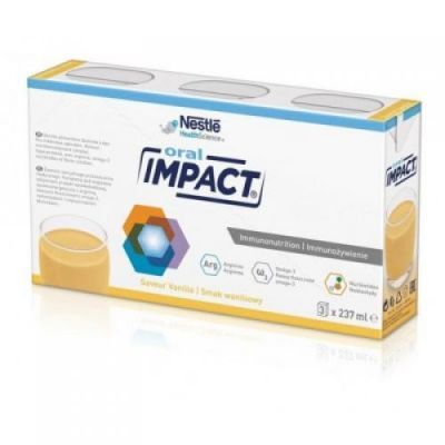 Impact Oral smak waniliowy płyn, 3 x 237 ml  KRÓTKA DATA 05.03.2026