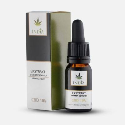 INDIA Ekstrakt z konopi siewnych CBD 10%, 10 ml