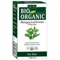 INDUS VALLEY BIO ORGANIC Proszek z liści Bhringraj wzmacniający włosy 100 g