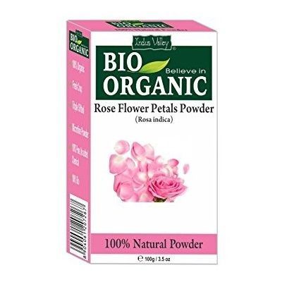 INDUS VALLEY BIO ORGANIC Proszek z płatków róży 100 g