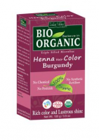 INDUS VALLEY BIO ORGANIC Henna - farba do włosów na bazie henny BURGUND w 100% ekologiczna 100g