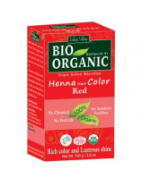 INDUS VALLEY BIO ORGANIC Henna - farba do włosów na bazie henny RUDY w 100% ekologiczna 100g