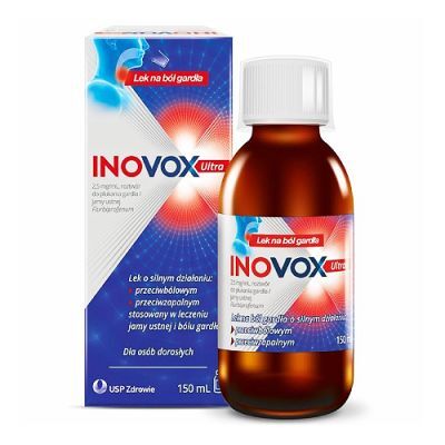 INOVOX ULTRA Roztwór do płukania jamy ustnej 2,5 mg/ml, 150 ml