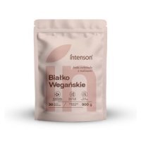 Intenson Białko Wegańskie biała czekolada z malinami, 900 g KRÓTKA DATA 18.10.2026
